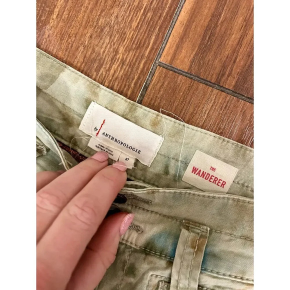 Anthropologie Watercolor Cargo Pants size 27 - Picture 3 of 6